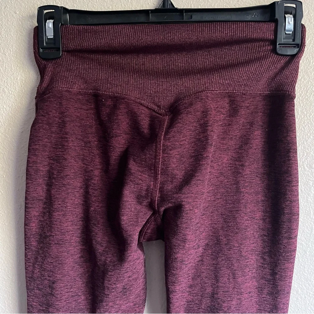 ALO Burgundy Spacedye Goddess yoga Leggings Size Small